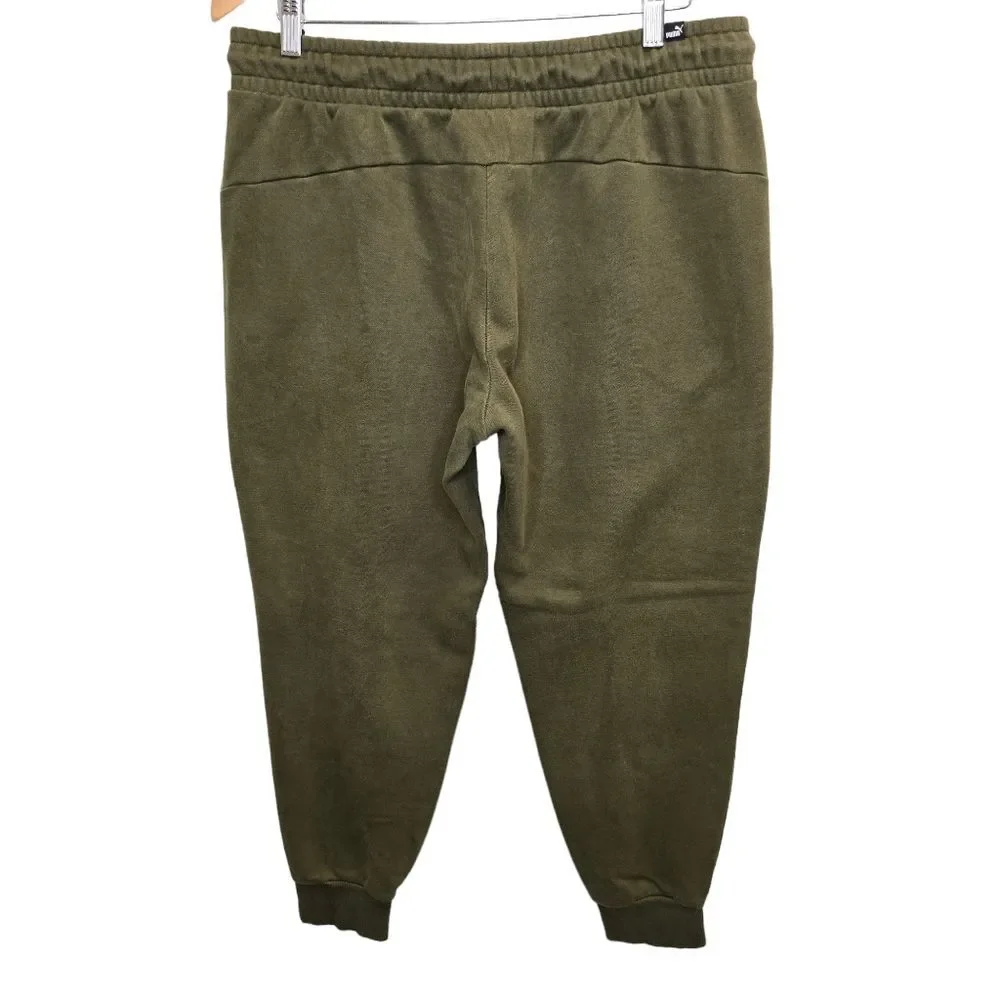 PUMA Men's Fleece Jogger Forest Green Sz L